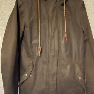 Bridge & Burn Waxed Canvas Rain Jacket Parka Size S